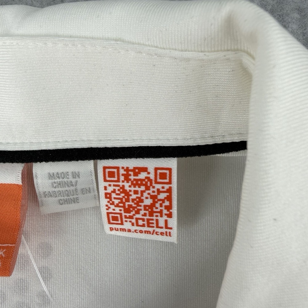 PUMA Cool Max Climate Control Duo Swing White Polo Shirt Women's Size L - Picture 6 of 13